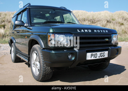 Green land rover Discovery 4x4 Banque D'Images