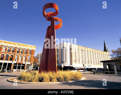 Flambeau de l'amitié sculpture près de Riverside Mall à San Antonio, Texas, USA Banque D'Images