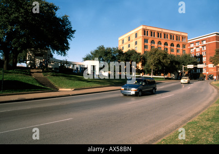 Dealey Plaza, Dallas, scène de l'assassinat de JFK en 1963 Banque D'Images