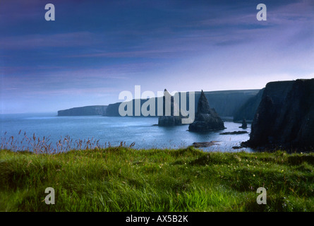 John O' Groats, Caithness, Wick Highland, Dunnett, Thurso, côtes abruptes en Ecosse, Royaume-Uni, Europe Banque D'Images