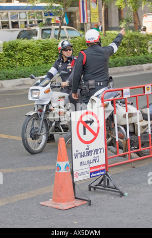 Policiers, Thaïlande Banque D'Images