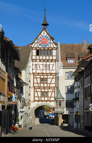 Gate, Stein am Rhein, Schaffhouse, Suisse, Europe Banque D'Images