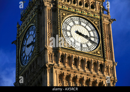 Big Ben en hiver, Londres, Angleterre, Royaume-Uni, Europe Banque D'Images