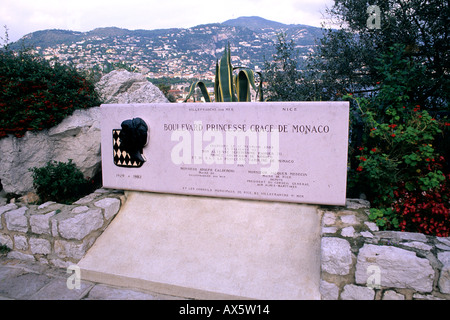 Monaco monument à l'image dans la mort de la princesse Grace Kelly de Monaco Banque D'Images