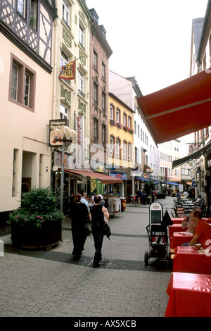 La vieille ville de Koblenz Allemagne par Rhin dans Altstadt Banque D'Images