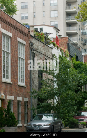 MacDougal Alley une fois appelé l'allée d'Art de Luxe résidences privées maintenant West Village New York City Banque D'Images