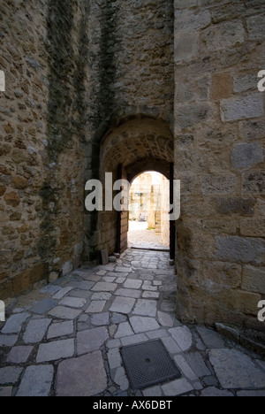 Le château Sao Jorge à Lisbonne Portugal Banque D'Images