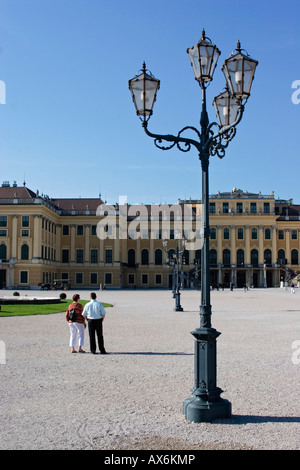 Façade de palais, Palais de Schonbrunn, Vienne, Autriche Banque D'Images