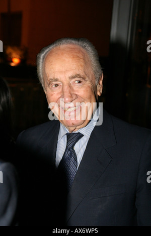 Shimon Peres, membre du parlement et vice-Premier Ministre, en août 2007 Le président Banque D'Images