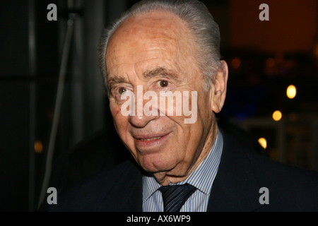 Shimon Peres, membre du parlement et vice-Premier Ministre en août 2007 Le président Banque D'Images
