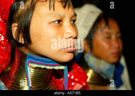 Baidjan femme, lors de l'assemblée annuelle de l'eau et Karen spirit festival Huai Suea Thao village, près de Mae Hong Son, Thaïlande du nord Banque D'Images