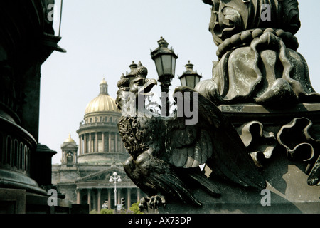 La Cathédrale St Isaac, St Petersburg Banque D'Images