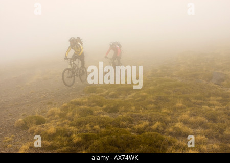 L'Espagne, de la Sierra Nevada, du vtt et du brouillard Banque D'Images