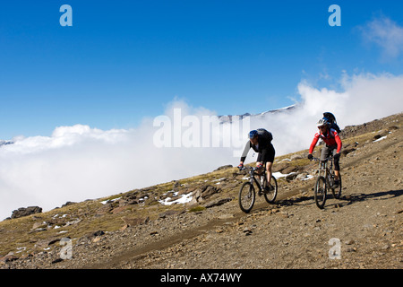 L'Espagne, de la Sierra Nevada, deux vtt Banque D'Images