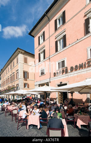 Restaurant trottoir, Piazza Navona, Centre Historique, Rome, Italie Banque D'Images