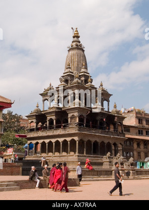 KRISHNA MANDIR Patan Durbar Square en 1637 Vallée de Katmandou Himalaya Népal Asie Banque D'Images