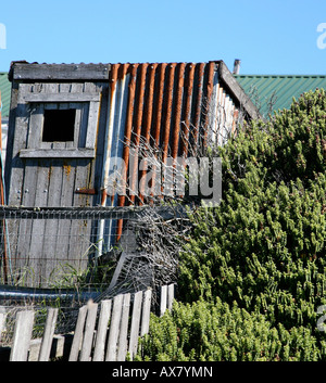 Bâtiment avec divers modules complémentaires rare metal /structure bois Banque D'Images