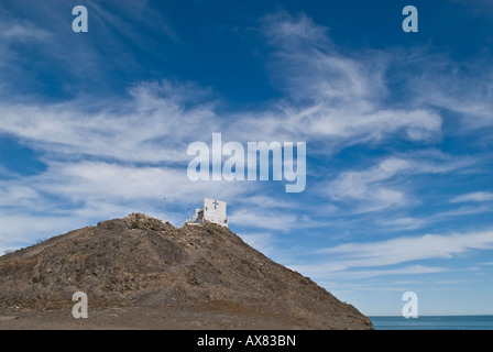 Petite chapelle au sommet de la colline, San Felipe, Baja California, Mexique Banque D'Images
