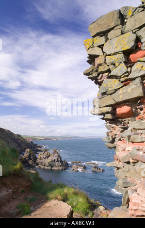 Château rapide près de St Abbs, Scottish Borders, Scotland Banque D'Images