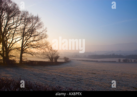 Brecon Beacons sunrise hiver Powys Pays de Galles Banque D'Images