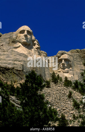 Mount Rushmore National Memorial, le Mont Rushmore, National Memorial, Keystone, Black Hills, comté de Pennington, le Dakota du Sud Banque D'Images