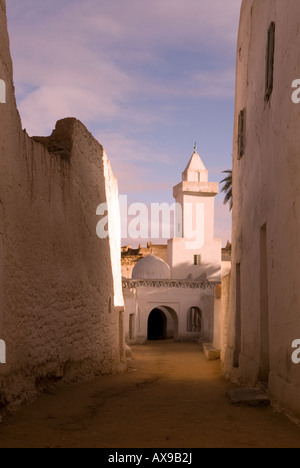 Une vue de la mosquée Omran Vieille Ville de Ghadames Libye site du patrimoine mondial de l'UNESCO Banque D'Images