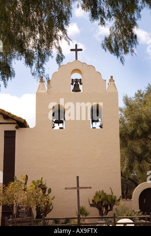 Mission Santa Cruz Mountains, l'un des Missions de Californie, Solvang, Californie, USA. Banque D'Images