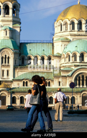 La cathédrale Alexandre Nevsky, Sofia Bulgarie Banque D'Images