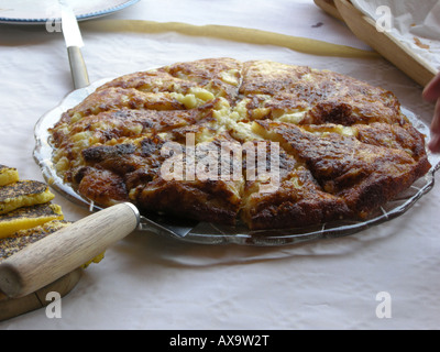 Frico aux pommes - Friuli - Cuisine italienne Banque D'Images
