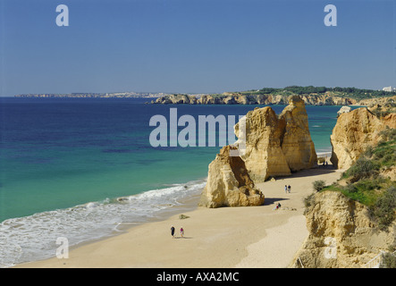 Le Portugal l'Algarve Praia da Rocha en hiver Banque D'Images