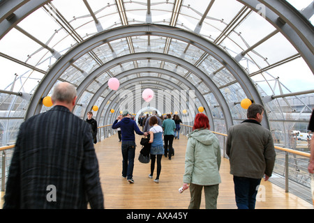 Le salon du livre dans le hall d'exposition de Leipzig, visiteurs, Allemagne Banque D'Images