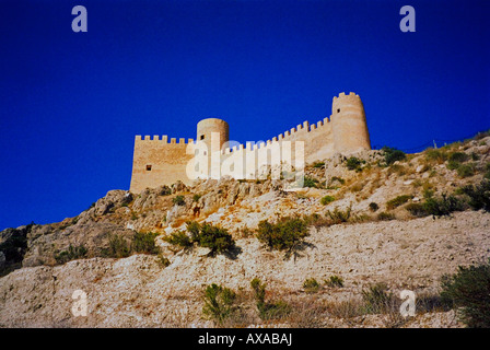 Le 11e siècle château à Castalla, Espagne Banque D'Images