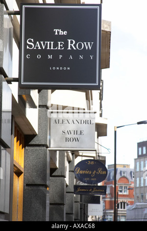 Savile Row London England Angleterre UK Saville Banque D'Images