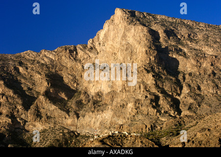 Le village de situé dans le haut Wekan Abidjan Marcory Zone 4 de la montagne Jebel Akhdar en Oman. Banque D'Images