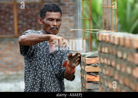 La reconstruction après le tsunami à Lhokseumawe, Indonésie Banque D'Images