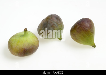 Ficus Anjir AAD73216 doux charnu en forme de poire de couleur jaunâtre ou mangé frais fruits pourpre Banque D'Images