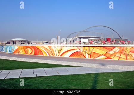 Le Khalifa stadium, pièce maîtresse de la 15e Jeux Asiatiques à Doha, au Qatar, en décembre 2006. Banque D'Images