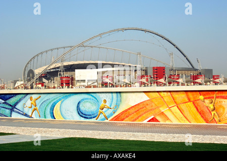 Le Khalifa stadium, pièce maîtresse de la 15e Jeux Asiatiques à Doha, au Qatar, en décembre 2006. Banque D'Images