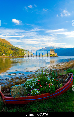 Le Château d'Eilean Donan près de l'île de Skye sur la côte ouest d'Écosse Banque D'Images