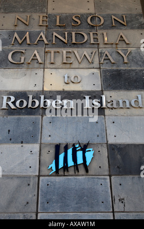 Entrée de la passerelle à Robben Island v&A Waterfront Cape town western cape province afrique du sud Banque D'Images