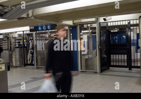 Station de métro Canal Street à New York Banque D'Images