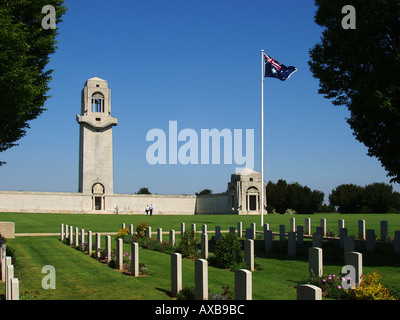 Mémorial National Australien cimetière militaire de Villers Bretonneux CWGC Banque D'Images