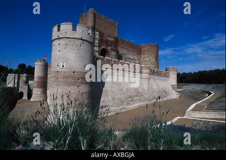 Castillo de la Mota, Medina del Campo, Espagne Castilla Banque D'Images