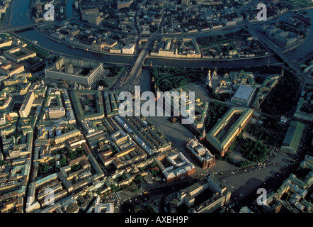 Kremlin Vue aérienne de Moscou Russie Banque D'Images