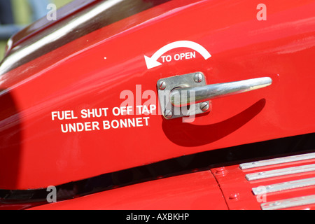 Bonnet Rouge capot londres routemaster bus ancienne image country show de lambeth london brixton Banque D'Images