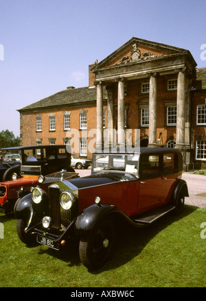 Cheshire Adlington Hall vintage Rolls Royce voiture Banque D'Images