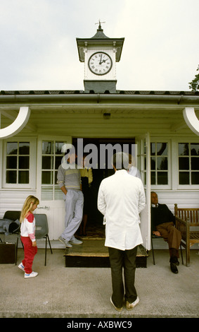 UK Sport Marchweil terre Hall Cricket pavilion Banque D'Images