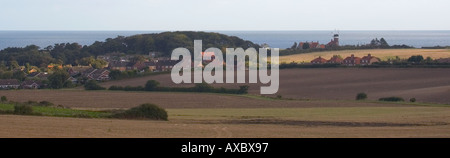 Vue panoramique à partir de Kelling Heath à Weybourne Banque D'Images