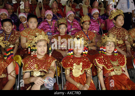 Le costume traditionnel de Jakarta, Indonésie Banque D'Images