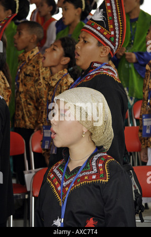 Le costume traditionnel de Jakarta, Indonésie Banque D'Images